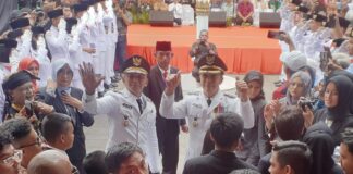 Catatan sejarah baru pelantikan Walikota Bogor Dedie Rachim dan Jenal Mutaqin