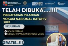 BLK Kota Bogor buka pelatihan kerja berbasis kompetensi 2026
